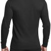 Men's Long Sleeve Thermal Underwear Tops, Midweight Waffle Shirt, Winter Cold Weather Thermal Shirts