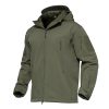 Men's Tactical Jacket 7 Pockets Performance Fleece Lined Water Resistant Ski Snow Soft Shell Winter Coats