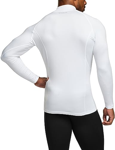 Men's Thermal Long Sleeve Compression Shirts, Mock/Turtleneck Winter Sports Running Base Layer Top