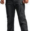 Men's Flex Stretch Tactical Pants, Water Resistant Ripstop Cargo Pants, Lightweight EDC Outdoor Work Hiking Pants