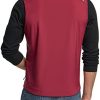 Men's Sleeveless Softshell Vest, Full-Zip Windbreaker Vest, Outdoor Golf Travel Hiking Vest