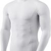 Men's Thermal Long Sleeve Compression Shirts, Mock/Turtleneck Winter Sports Running Base Layer Top