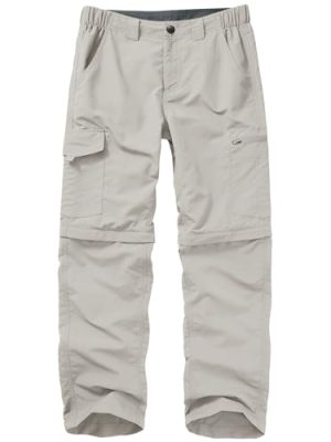 Mens Hiking Pants Convertible Lightweight Quick Dry Zip Off Fishing Safari Camping Travel boy Scout Pants