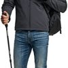 Men's Full-Zip Softshell Winter Jacket, Waterproof Fleece Lined Athletic Jacket, Outdoor Sport Windproof Jackets