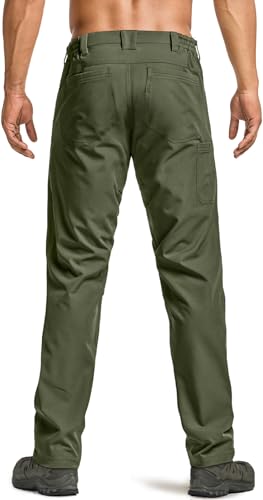 Men's Quick Dry Tactical Pants, Water Resistant Outdoor Pants, Lightweight Stretch Cargo Work Hiking Pants