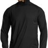 Men's UPF50+ Sun Protection Shirts, Quick Dry Long Sleeve Rash Guard, Athletic Running Workout Fishing Cooling Shirts