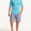 Men's Rash Guard Swim Shirts, UPF 50+ Quick Dry Mid/Short Sleeve Swimming Shirt, UV/SPF Water Surf Shirts