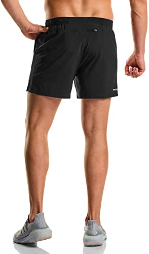 Men's Active Running Shorts, Training Exercise Workout Shorts, Quick Dry Gym Athletic Performance Shorts with Pockets