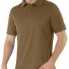 Men's Polo Shirts Quick Dry Performance Tactical Shirt Collared Golf Shirts Short Sleeve Casual Work Polos