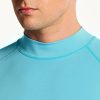 Men's Rash Guard Swim Shirts, UPF 50+ Quick Dry Mid/Short Sleeve Swimming Shirt, UV/SPF Water Surf Shirts