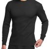 Men's Long Sleeve Thermal Underwear Tops, Midweight Waffle Shirt, Winter Cold Weather Thermal Shirts