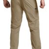 Men's Lightweight Vent Hiking Pants, Water-Resistant & Breathable Sports Outdoor Athletic Pants with Elastic Waist