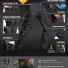 Men's Flex Stretch Tactical Pants, Water Resistant Ripstop Cargo Pants, Lightweight EDC Outdoor Work Hiking Pants