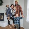 Men's Thicken Plaid Hooded Flannel Shirt Jacket with Quilted Lined,Zipper&Snap