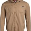 Men's Button Down Shirt - Breathable Mesh Lined Casual Ripstop Long and Short Sleeve Shirt (Sizes: S-XXL)