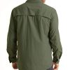 Fishing Shirt for Men, Long Sleeve Shirt Quick Dry Fit, Tactical Shirt Button Up, Work Shirt Lightweight Safari
