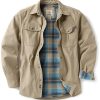 Men's Flannel Lined Shirt Jackets, Long Sleeved Rugged Plaid Cotton Brushed Suede Shirt Jacket