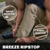 Men's Lightweight Vent Hiking Pants, Water-Resistant & Breathable Sports Outdoor Athletic Pants with Elastic Waist