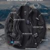 Men's Full-Zip Tactical Jacket, Soft Warm Military Winter Fleece Jackets, Outdoor Coats with Zipper Pockets