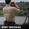 Men's Long Sleeve Tactical Shirts, Ripstop Military Work Shirts, UPF 50+ Breathable Button Down Outdoor Hiking Shirt