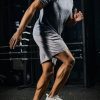 Men's Active Running Shorts, Training Exercise Workout Shorts, Quick Dry Gym Athletic Performance Shorts with Pockets