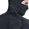 Men's Thermal Compression Shirts Hoodie with Mask, Long Sleeve Winter Sports Base Layer Top, Active Running Shirt
