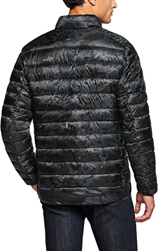 Men's Lightweight Packable Accent Puffer Jacket, Water-Resistant Winter Jackets