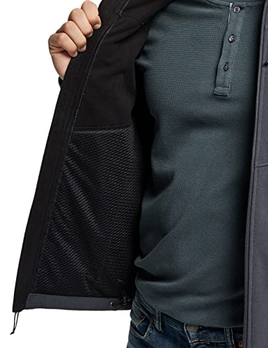 Men's Full-Zip Softshell Winter Jacket, Waterproof Fleece Lined Athletic Jacket, Outdoor Sport Windproof Jackets