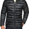 Men's Lightweight Packable Accent Puffer Jacket, Water-Resistant Winter Jackets