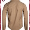 Men's Button Down Shirt - Breathable Mesh Lined Casual Ripstop Long and Short Sleeve Shirt (Sizes: S-XXL)