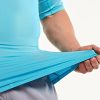 Men's Rash Guard Swim Shirts, UPF 50+ Quick Dry Mid/Short Sleeve Swimming Shirt, UV/SPF Water Surf Shirts