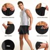 Men's Active Running Shorts, Training Exercise Workout Shorts, Quick Dry Gym Athletic Performance Shorts with Pockets