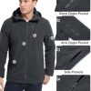 Men's Fleece Jackets Tactical Military Hunting Winter Windproof Warm Hoodie Coat Jacket