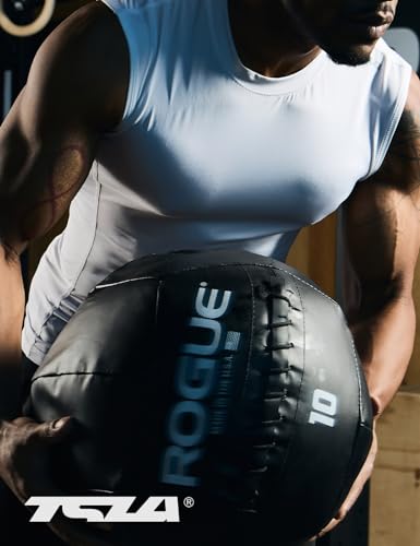 Men's Sleeveless Workout Shirts, Dry Fit Running Compression Cutoff Shirts, Athletic Training Tank Top