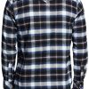 Men's 100% Cotton Plaid Flannel Shirt, Long Sleeve Shirt Jackets, Casual Outdoor Jacket with Pockets