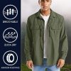 Fishing Shirt for Men, Long Sleeve Shirt Quick Dry Fit, Tactical Shirt Button Up, Work Shirt Lightweight Safari