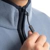 Men's Color Block Micro Fleece Mock Neck Jacket