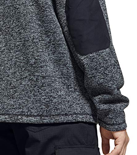 Men's Thermal Fleece Half Zip Pullover, Winter Outdoor Warm Sweater, Lightweight Long Sleeve Sweatshirt