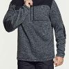 Men's Thermal Fleece Half Zip Pullover, Winter Outdoor Warm Sweater, Lightweight Long Sleeve Sweatshirt