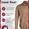 Men's Button Down Shirt - Breathable Mesh Lined Casual Ripstop Long and Short Sleeve Shirt (Sizes: S-XXL)
