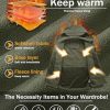 Men's Tactical Jacket 7 Pockets Performance Fleece Lined Water Resistant Ski Snow Soft Shell Winter Coats