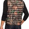 Men's Lightweight Packable Accent Puffer Vest, Water-Resistant Winter Outdoor Vests