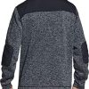 Men's Thermal Fleece Half Zip Pullover, Winter Outdoor Warm Sweater, Lightweight Long Sleeve Sweatshirt