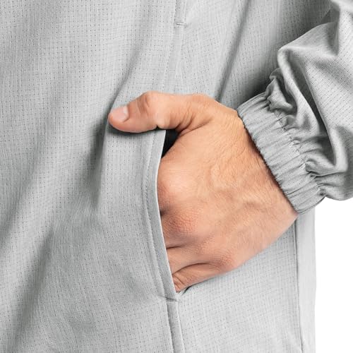Men's Flex Ventilated Full Zip Windbreaker Hiking Jacket