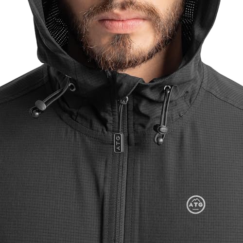 Men's Flex Ventilated Full Zip Windbreaker Hiking Jacket
