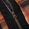 Men's Thicken Plaid Hooded Flannel Shirt Jacket with Quilted Lined,Zipper&Snap