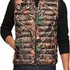 Men's Lightweight Packable Accent Puffer Vest, Water-Resistant Winter Outdoor Vests