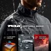 Men's Full-Zip Softshell Winter Jacket, Waterproof Fleece Lined Athletic Jacket, Outdoor Sport Windproof Jackets