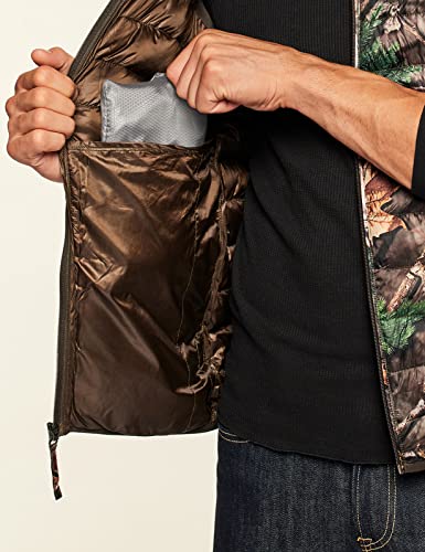 Men's Lightweight Packable Accent Puffer Vest, Water-Resistant Winter Outdoor Vests